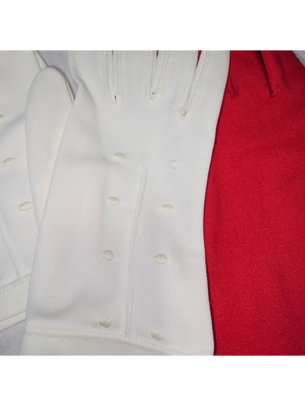Vtg 50s 60s Mid Century Dress Gloves Lot | White Stetson NOS Red Fownes Stretch